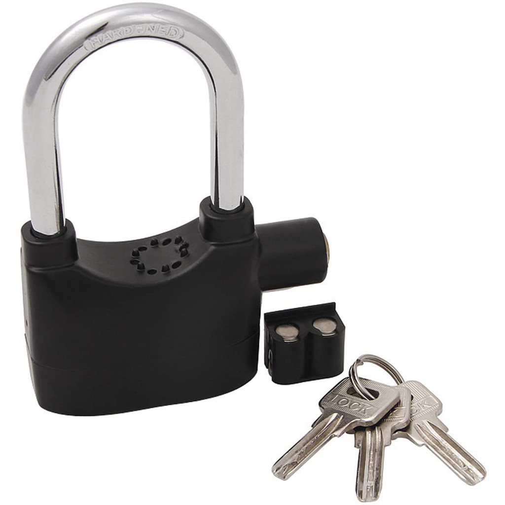 Kunci Gembok Siren Alarm Padlock Motorcycle Bike Bicycle Security Anti Maling Rumah Cakram Ban Motor