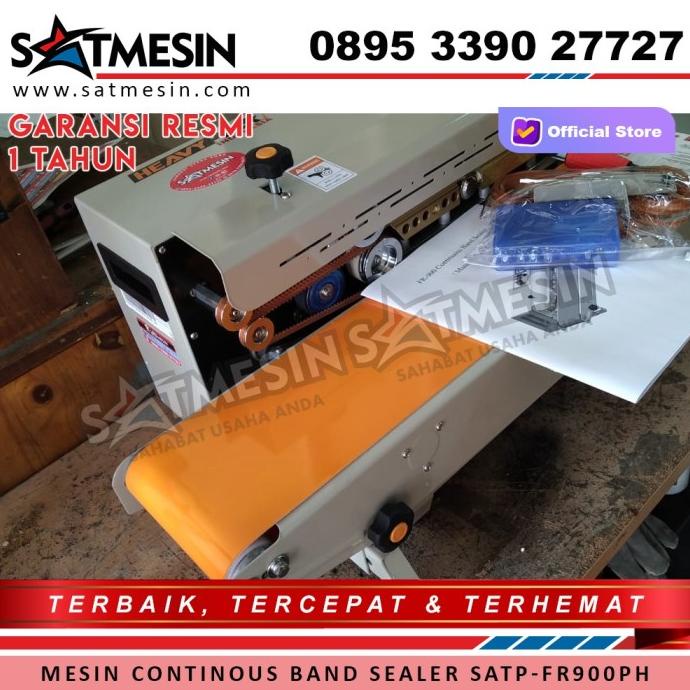 Continuous Band Sealer Mesin Segel Plastik Fr-900Ph Fr900Ph