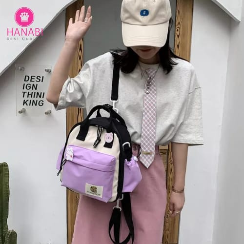 HANABI - Tas sekolah / tas  Ransel NATASYA  / backpack wanita tas slingbag lucu