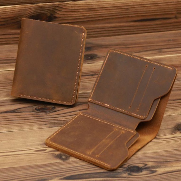 Dompet Pria Asli Kulit Crazy Horse Model Terbaru - Dompet Handmade Pria Asli Kulit