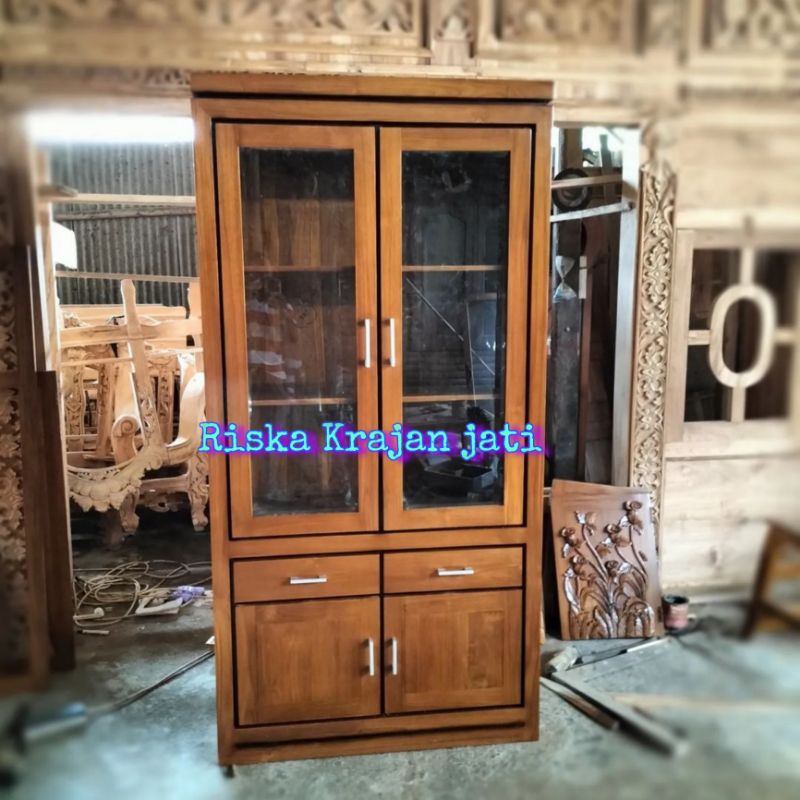 lemari dapur lemari hias jati