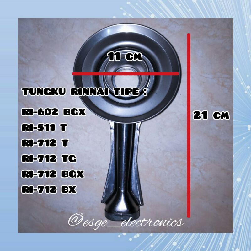 CEROBONG KOMPOR GAS RINNAI TORNADO RI 712 BGX RI 712 BX RI 602 BGX RI 511 T RI 712 TRI 712 TG TUNGKU