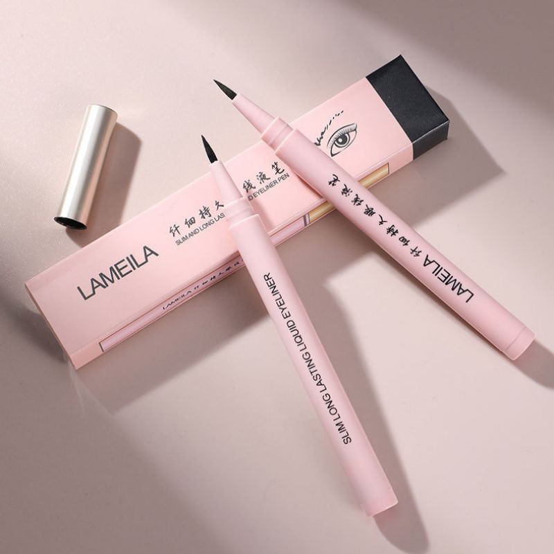 Eyeliner Waterproof Lameila 843 Eyeliner Cair Kosmetik Mata Eyeliner Pen Slim Long Lasting Original