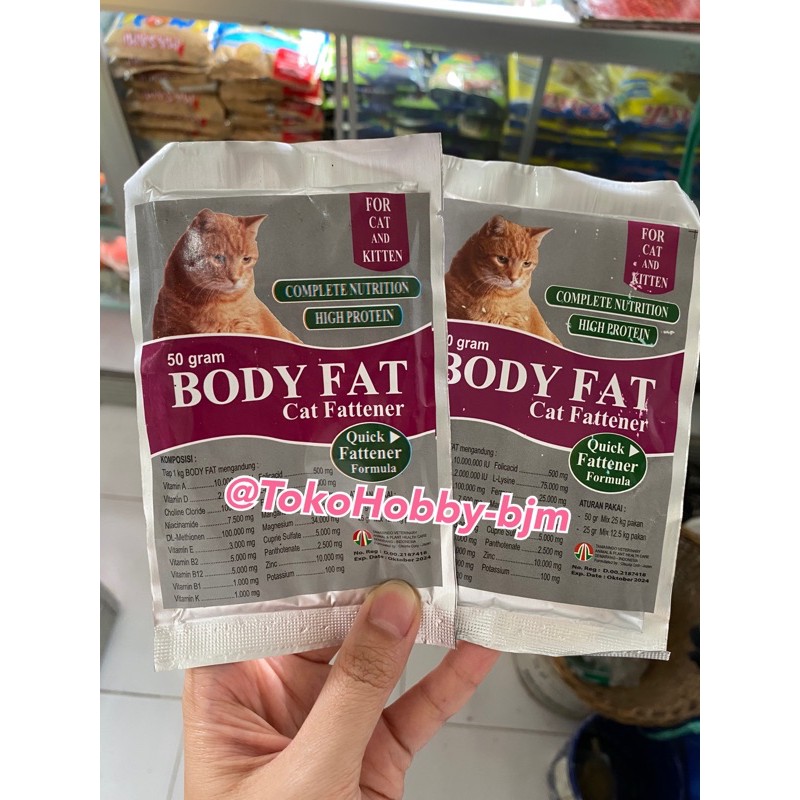 body fat cat fattener - penggemuk kucing cepat / penggendut kucing - obat nafsu makan kucing