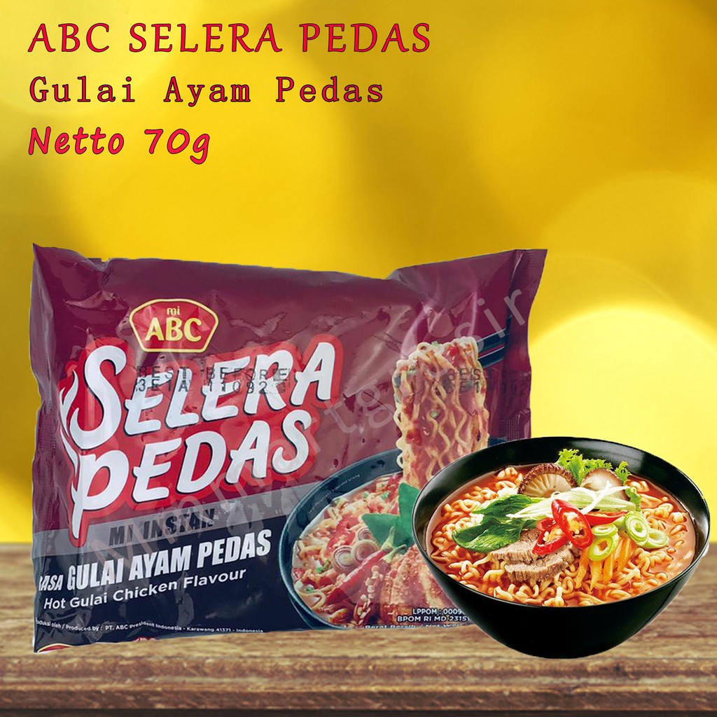 Mie Abc Selera / Mie Instan Kuah &amp; Goreng / Aneka Varian Rasa Mie / 1pcs