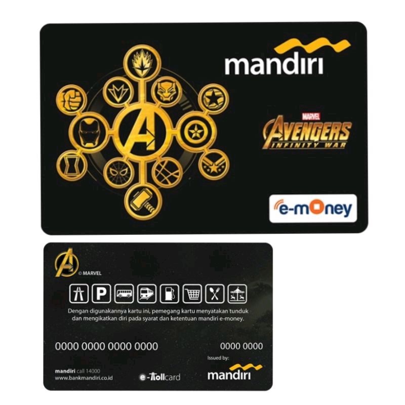 Mandiri e-Money LOGO AVENGERS INVINITY WARS