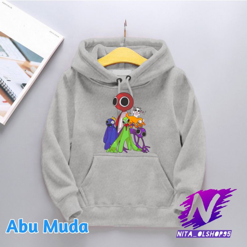 rainbow friends terbaru hoodie anak rainbow friends