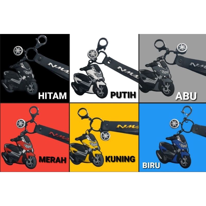 GANTUNGAN KUNCI KARET NMAX 3D /KEYCHAIN RUBBER NMAX