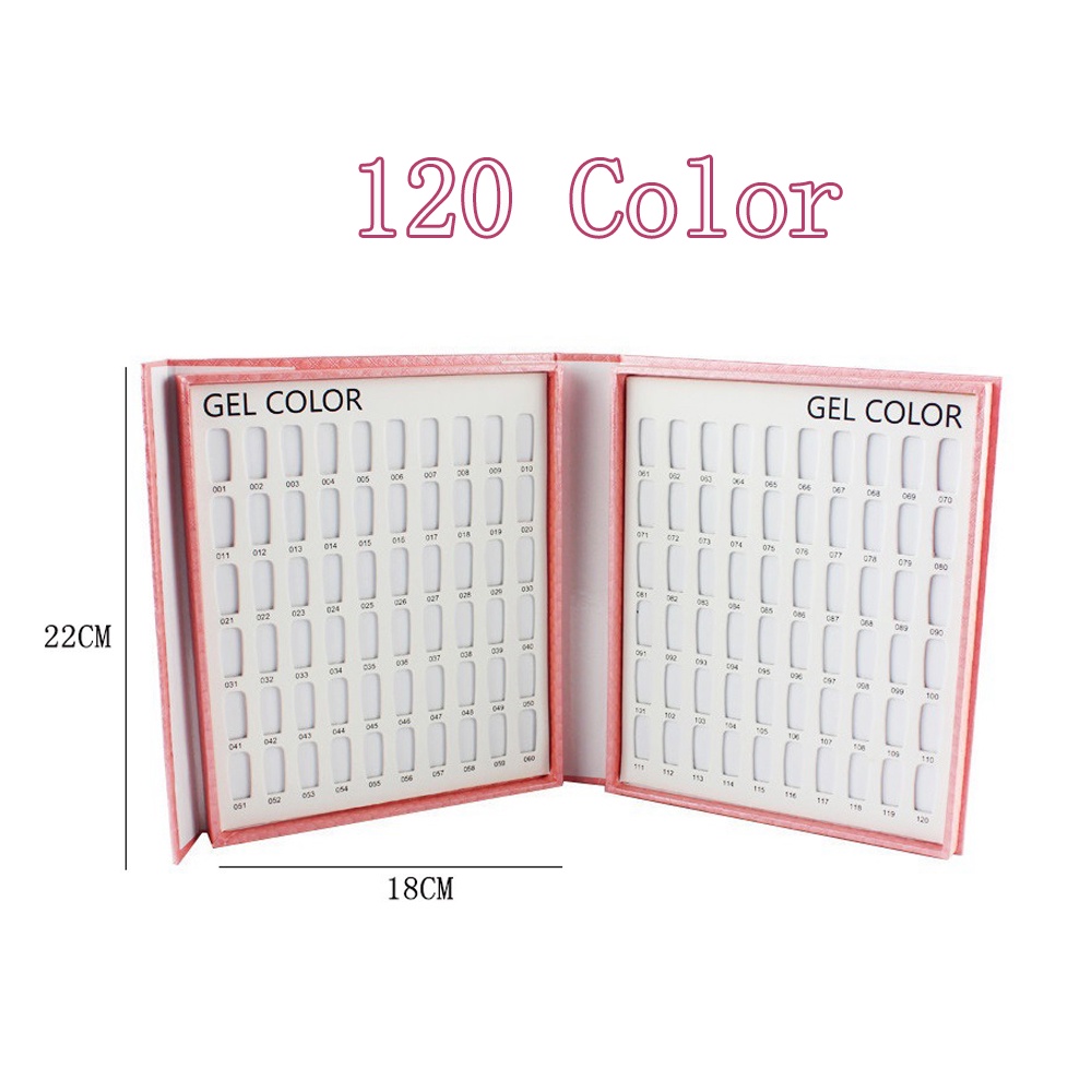 Nail display color book 120/216 color book color chart- buku kutek