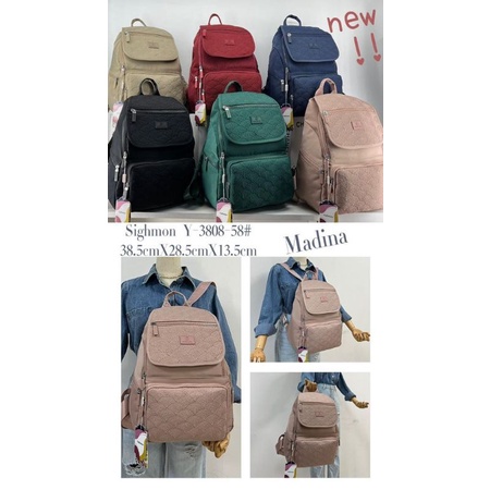 TAS RANSEL WANITA SIGHMON BESAR Y 3808 "MADINA"