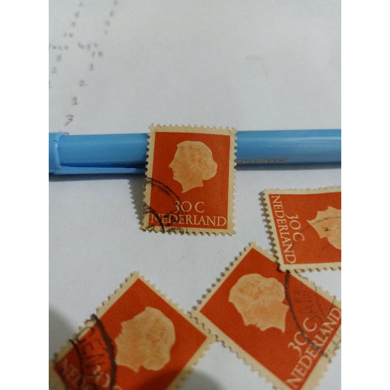 

Perangko Koningen Juliana 1953-1958 30 c Nederland Stamp