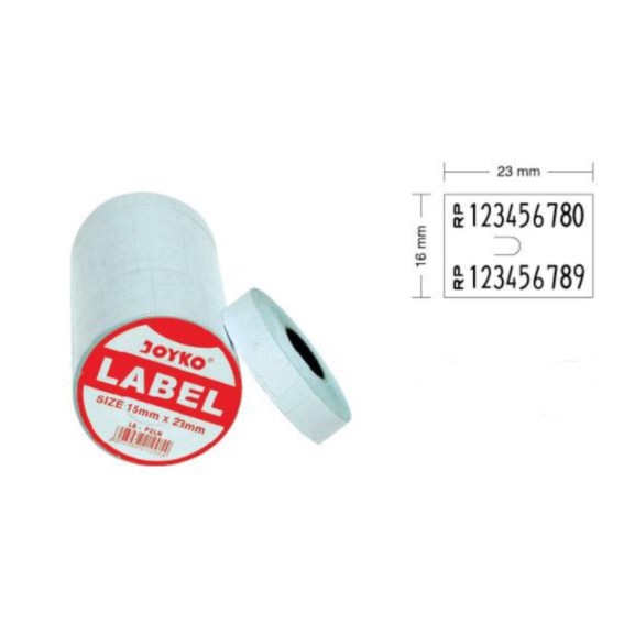 

Label Double / 2 line / Label Harga JOYKO 16 mm x 23 mm / PUTIH KUNING