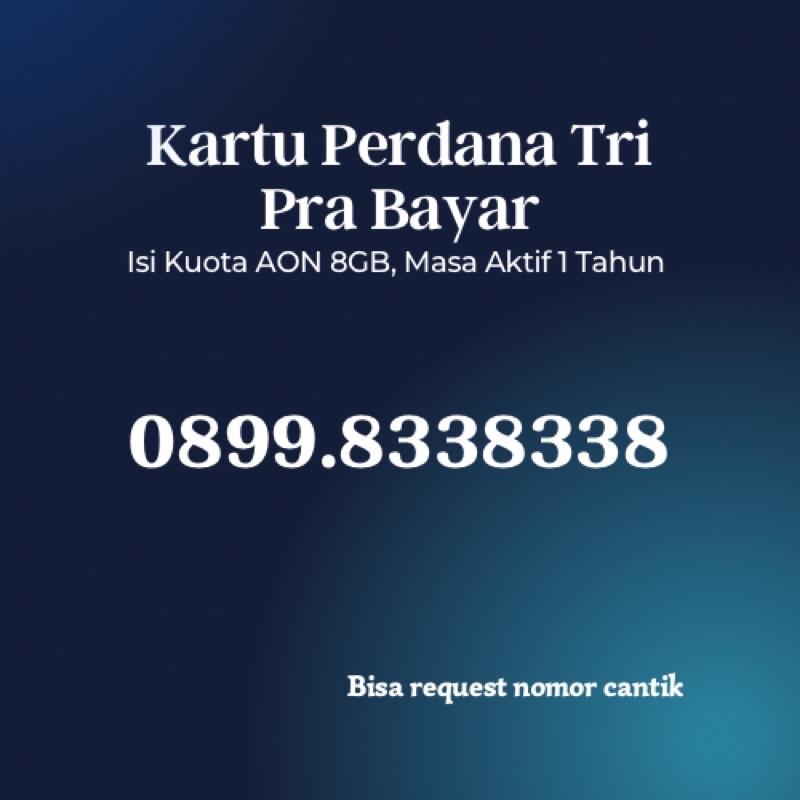 Nomor Cantik TRI 011121.3