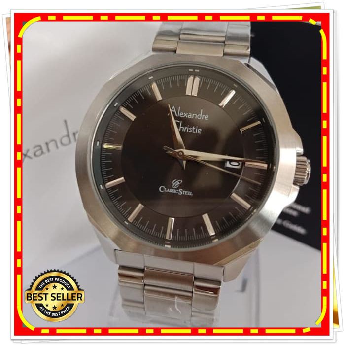 ALEXANDRE CHRISTIE AC 8596 PRIA SILVER BLACK ORIGINAL