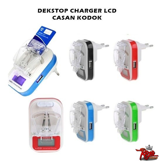 Charger Desktop Indikator LED/ Charger Kodok Indikator