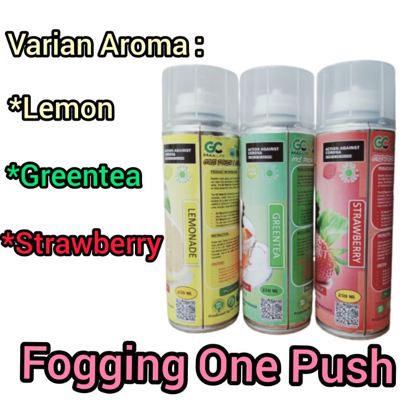 FOGGING ONE PUSH GC MAXLIFE FRESHNER RUANGAN KABIN MOBIL MEMBUNUH BAKTERI VIRUS DAN KUMAN