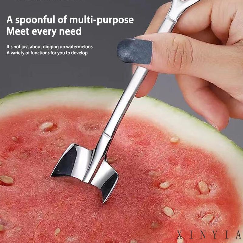 Sendok Sekop Melon Semangka Bahan Stainless Steel Tebal Gaya Retro Untuk Rumah