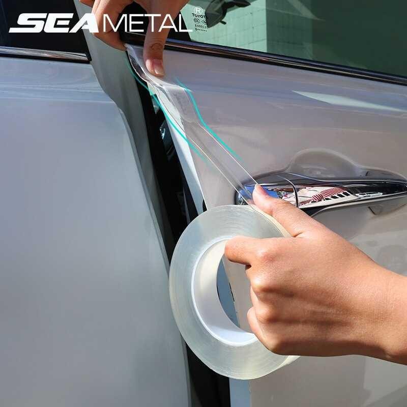 SEAMETAL Stiker Pelindung Mobil Car Scratchproof Protector Tape 70MM x 3M - C39906 - Transparent