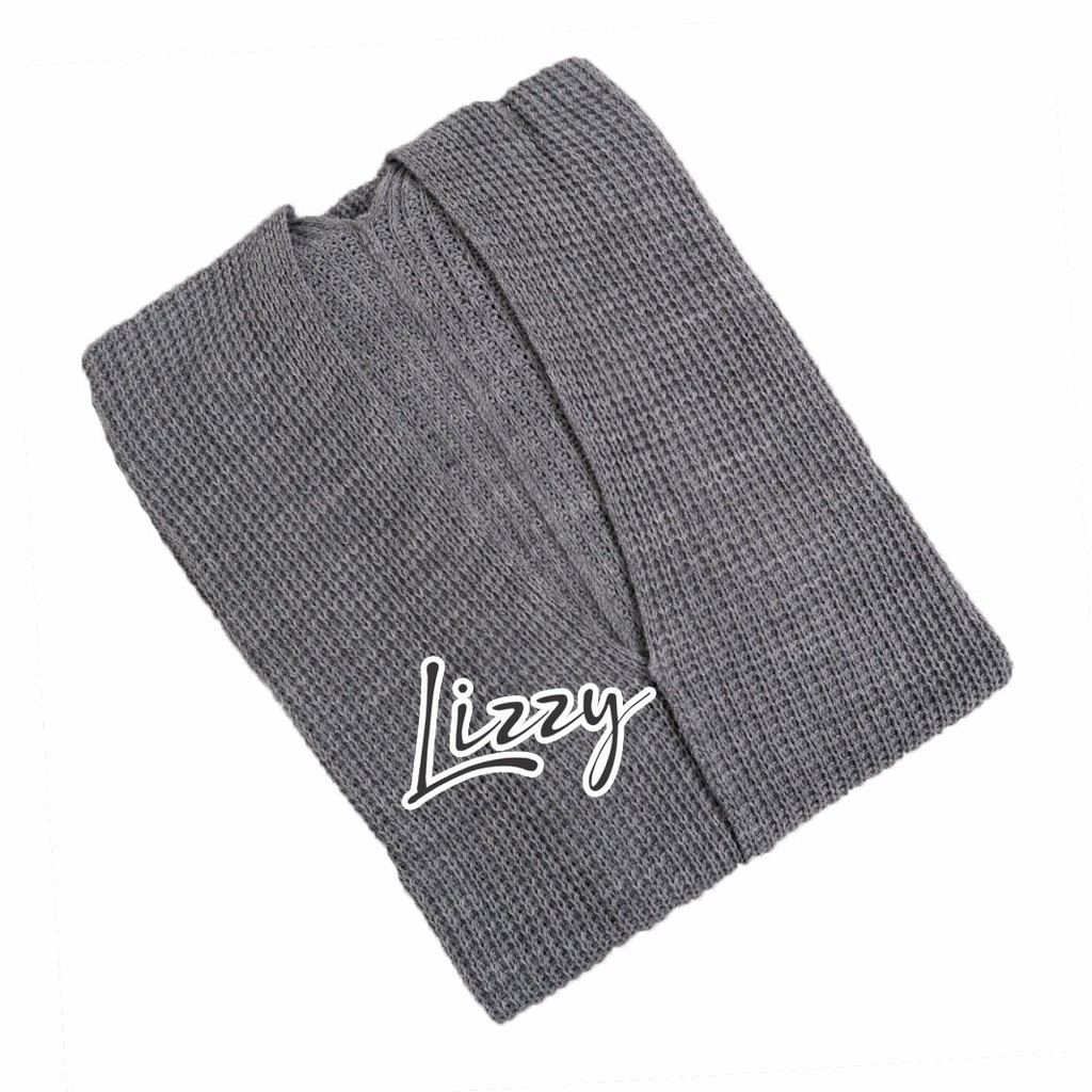 Lizzy - OVERSIZED LAVELLA CARDIGAN PREMIUM-misty grey