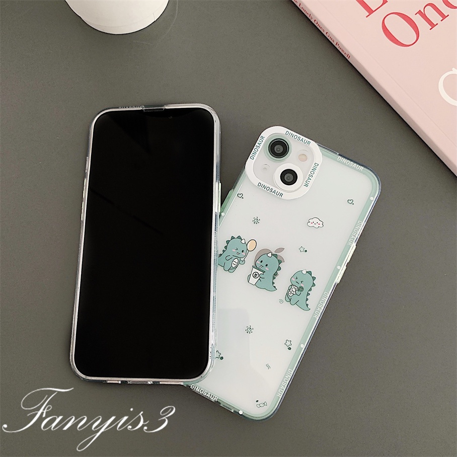 Samsung A14 A34 A54 M14 A04 A04s M23 A03 A13 A23 A33 A53 A73 A03s A02 A12 A22 A52 A72 A32 A51 A71 A50 A50s A30s A30 A20 A21s A31 A11 M53 Soft Case TPU Motif Kartun Dinosaurus Untuk