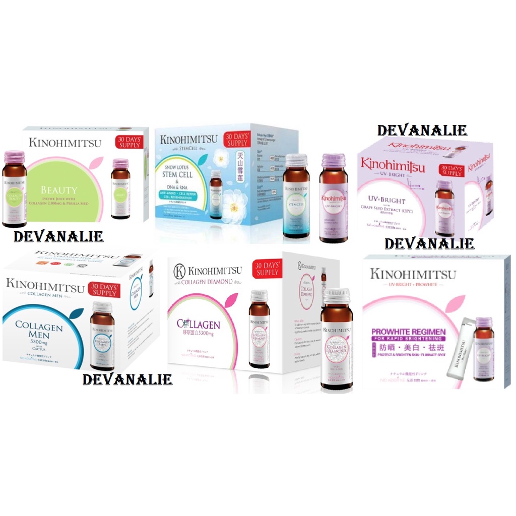 

16 Botol Kinohimitsu Collagen Diamond 5300mg 2500mg J'pan Japan Prowhite Regimen Stem Cell UV Bright