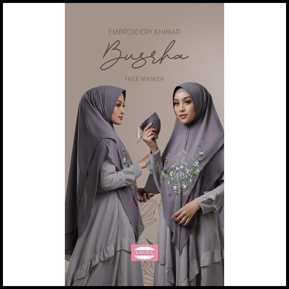 Jilbab Instan Syari Hijab Instan Kerudung Pet Khimar Busrha Ori Pesta