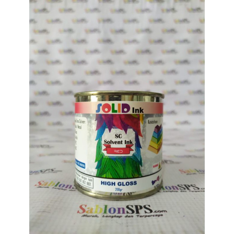 TINTA SABLON GELAS BESI /METAL 200GR MERAH RED BASIS MINYAK SOLVENT