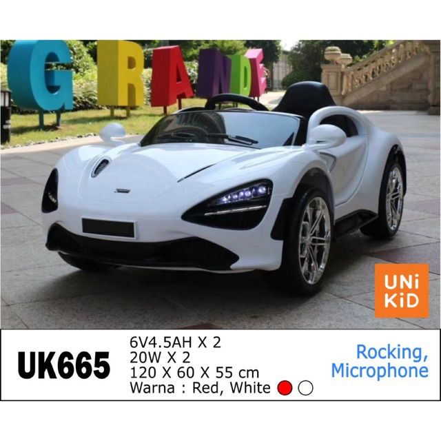Mobil Aki Mainan Anak Unikid UK665 Sport Mclaren UK 665