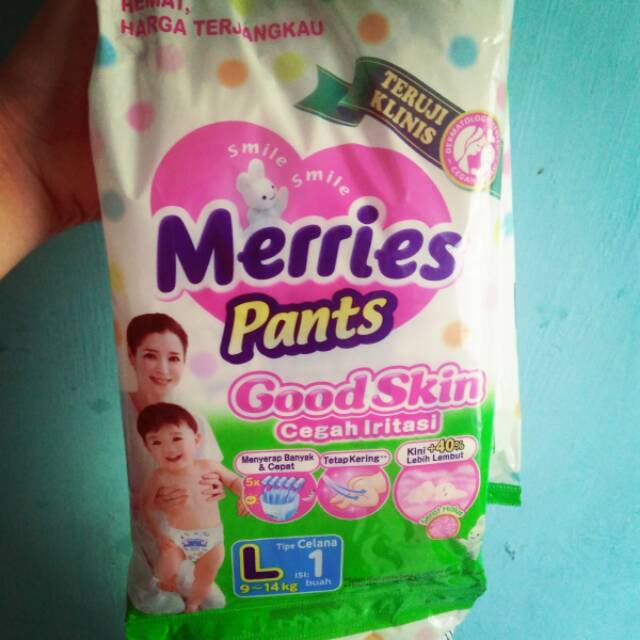 Pampers Merries sachet semua ukuran