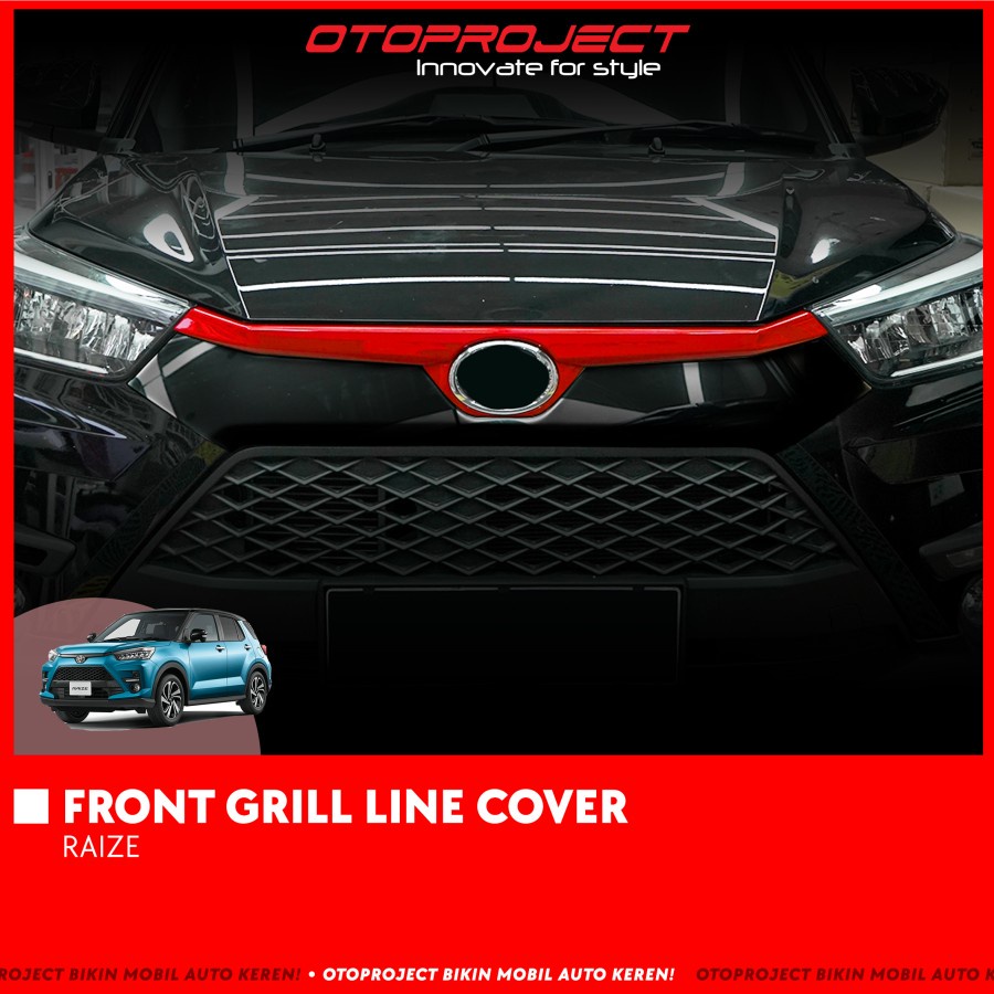 Cover List Grill Logo Depan Grill Line Toyota Raize 2021