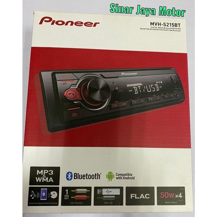 PIONEER MVH-S215BT BLUETOOTH/USB single din head unit bluetooth