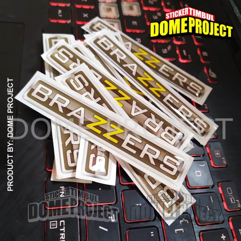 Stiker Motor Timbul EMBLEM BRAZZERS TIMBUL STIKER MOTOR TIMBUL STIKER MOTOR SATUAN AKSESORIS SEPEDA MOTOR