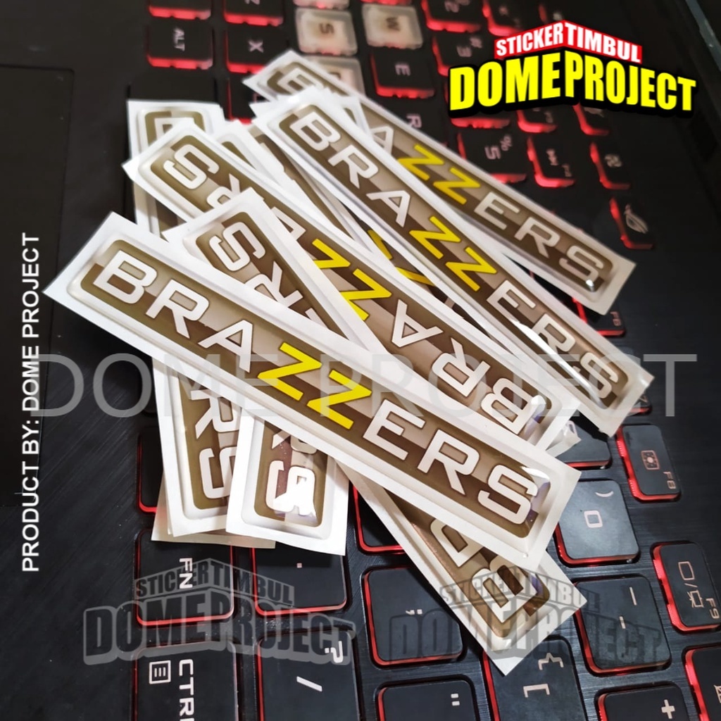 Stiker Motor Timbul EMBLEM BRAZZERS TIMBUL STIKER MOTOR TIMBUL STIKER MOTOR SATUAN AKSESORIS SEPEDA MOTOR