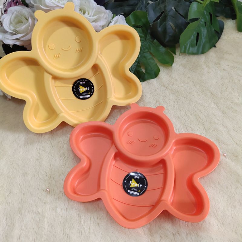 New! Piring Makan Anak Karakter 3D Lucu Bpa Free