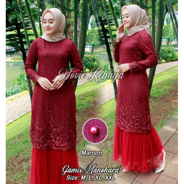 Baju Muslim Wanita/ Pakaian Muslim/ Gamis Wanita/ Busana Wanita Murah / Gamis Ibu / Gamis Lebaran 20