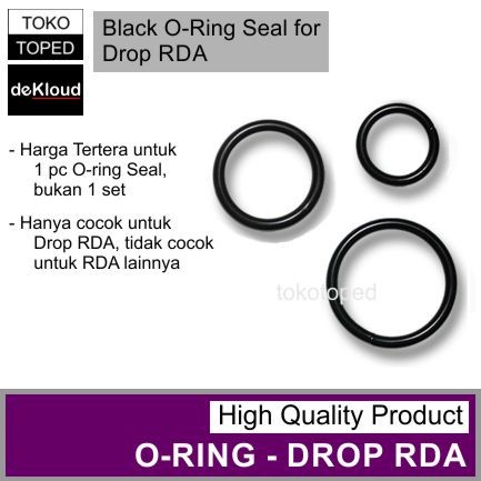 Black O-Ring Seal for DROP RDA | karet silicon oring