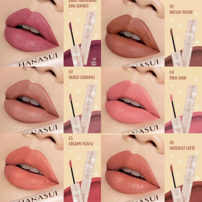 HANASUI LIPCREAM BOBA / BOBA HANASUI / LIPSTIK HANASUI BOBA