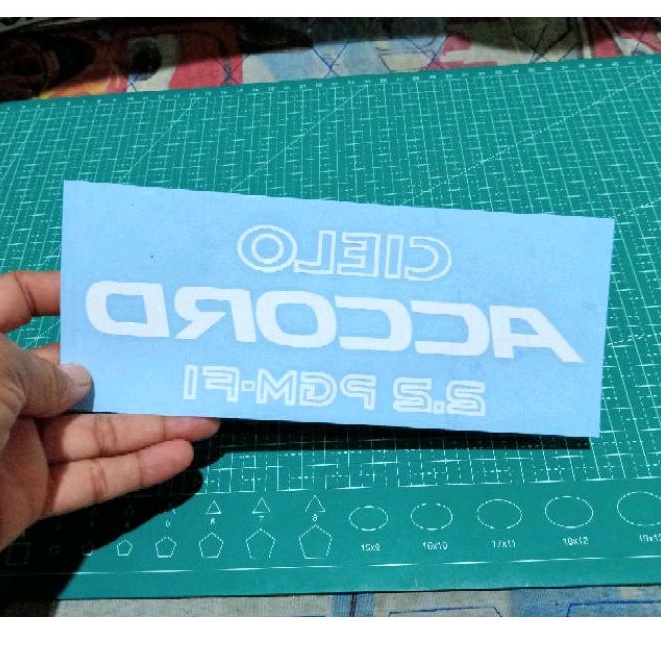 stiker kaca belakang Accord cielo Honda accord JDM sticker cutting sticker
