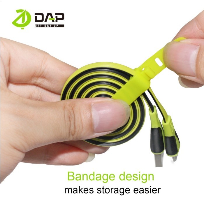 Kabel Data TYPE C DAP DPT100 - SATUAN - Kabel Type C Fast Charging  2.4A 100 cm