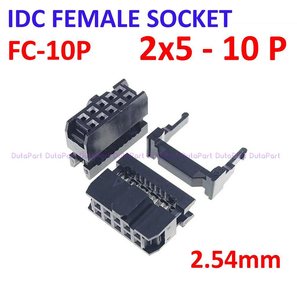 FC-10P Socket IDC Female 10P 10 Pin 2x5 Soket FC3-10P Header ISP SET