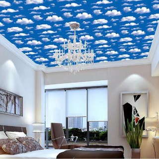 Wallpaper Sticker AWAN BIRU WPS184 Stiker Dinding  Kamar 