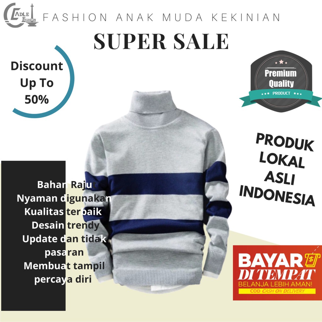 Straight Sweater  Pria  Rajut  Sweater  Pria  Murah Sweater  