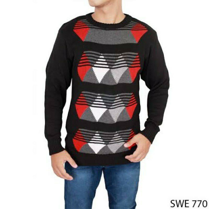 sweater rajut import tebal pria