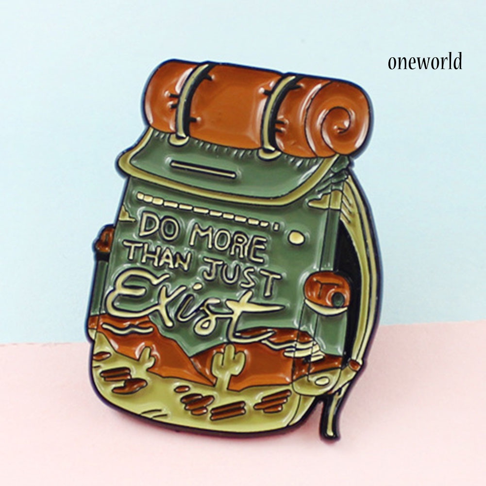 OW@ Unisex Fashionable Treasure Bag Brooch Pin Alloy Badge for Adventure Lovers