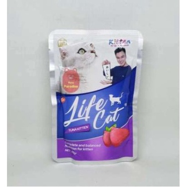 Life Cat Tuna Kitten 85gr wet food , Makanan kucing , pakan kucing