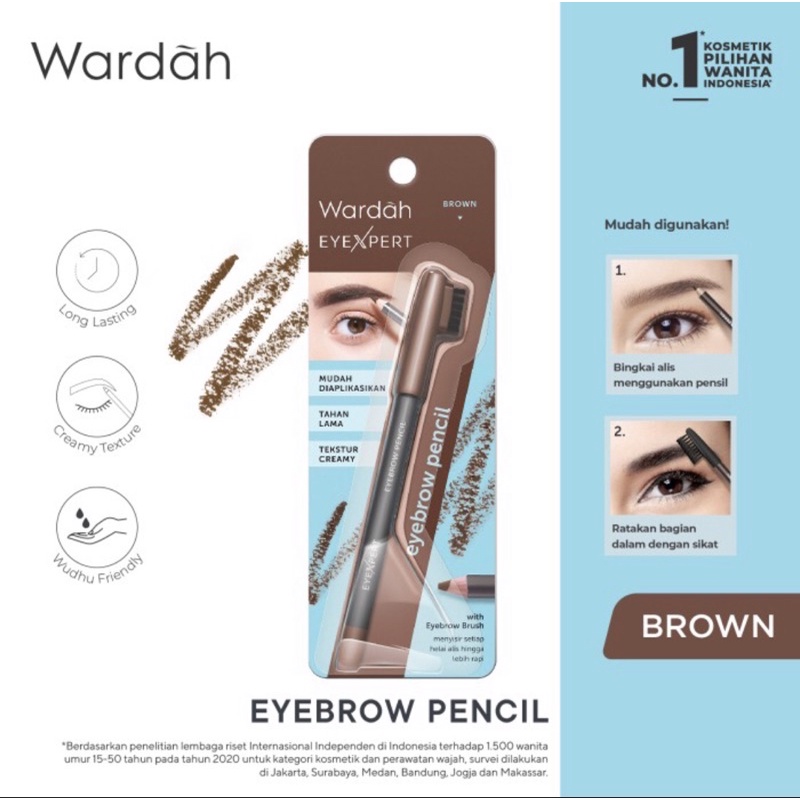 Wardah EyeXpert Eyebrow Pencil - Pensil Alis Wardah