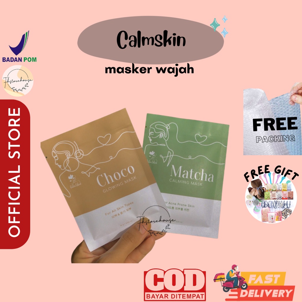 READY [BUY 1 GET 1 GIFT] CALMSKIN FACEMASK CALM SKIN FACE MASK 10gr