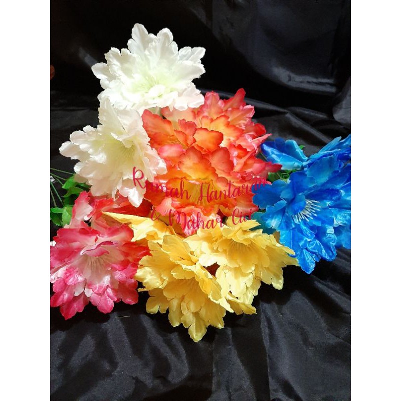 bunga megar besar/bunga dahlia/bunga dahlia plastik/bunga dahlia artifical/dahlia artificial