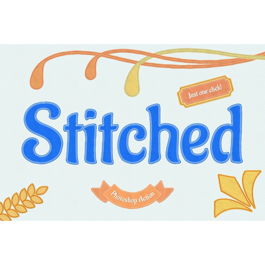 Stitched Fabric - Photoshop Action