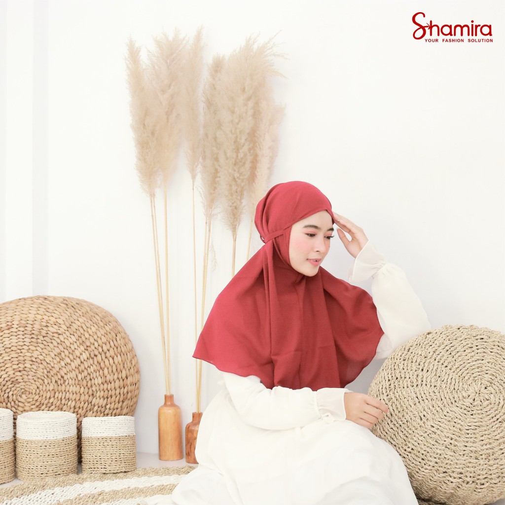 Kerudung Hijab Instan Bergo Maryam Diamond Crepe Premium By Shamira